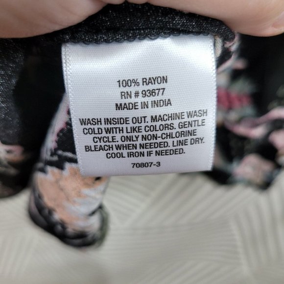 Ana Size Medium Shirt Top Bell Sleeve boho romantic Peasant Top Keyhole coat - Picture 7 of 7